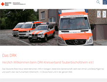 Tablet Screenshot of drk-tbb.de